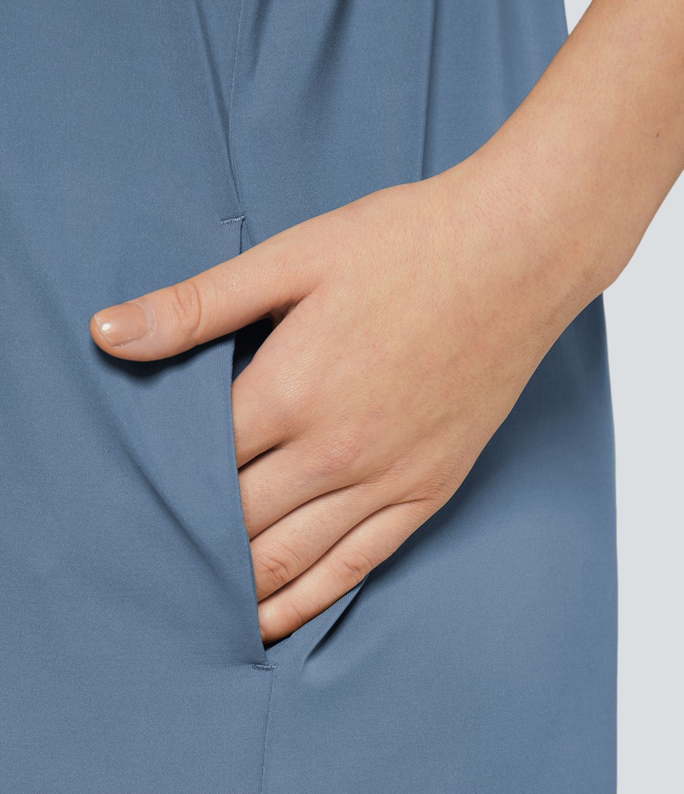 Spaghetti Pocket Solid Wide Leg Casual Jumpsuit