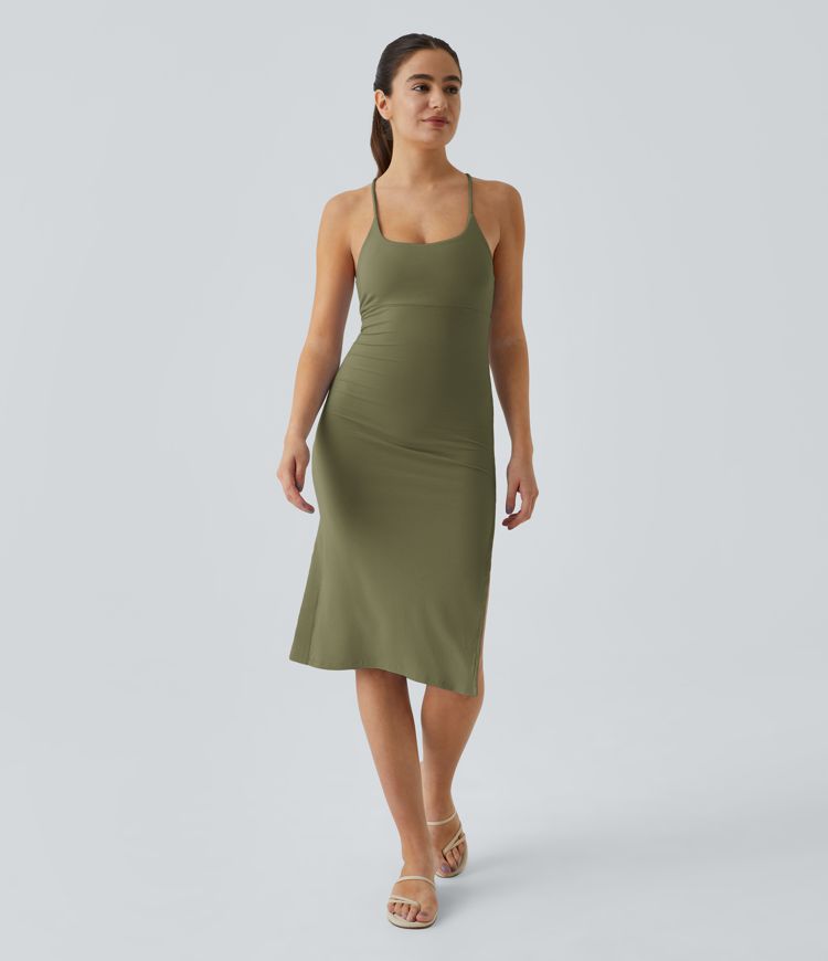 Everyday Strap Bodycon Midi Chill Dress-Sensational