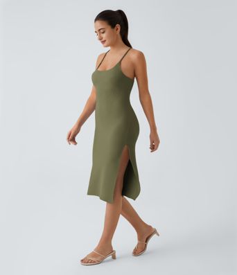 Everyday Strap Bodycon Midi Chill Dress-Sensational