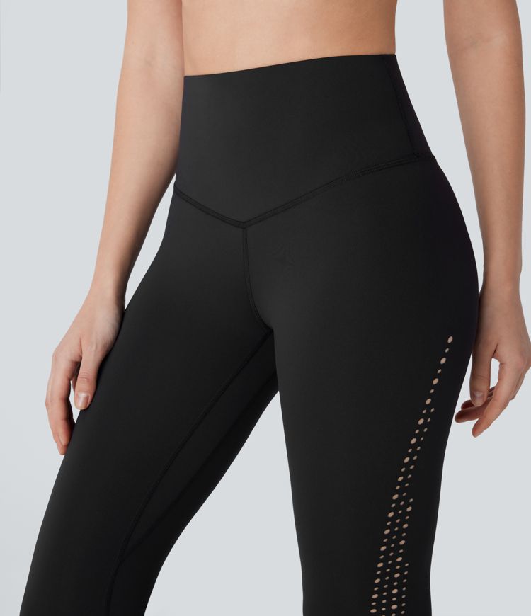 SpeedWave™ High Waisted Tummy Control Perforated Quick Dry Workout Leggings