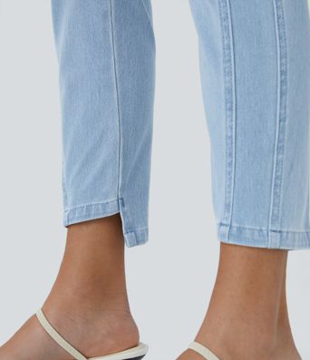 Halara Flex™ Mid Low Rise Zipper Pockets Casual Skinny Jeans