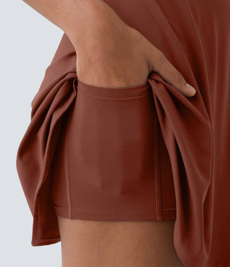 Flare Mini Dance Active Dress-Longer Length