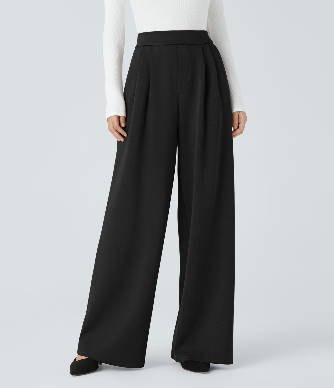 Halara Flex™ High Waisted Pocket Wide Leg Work Pants