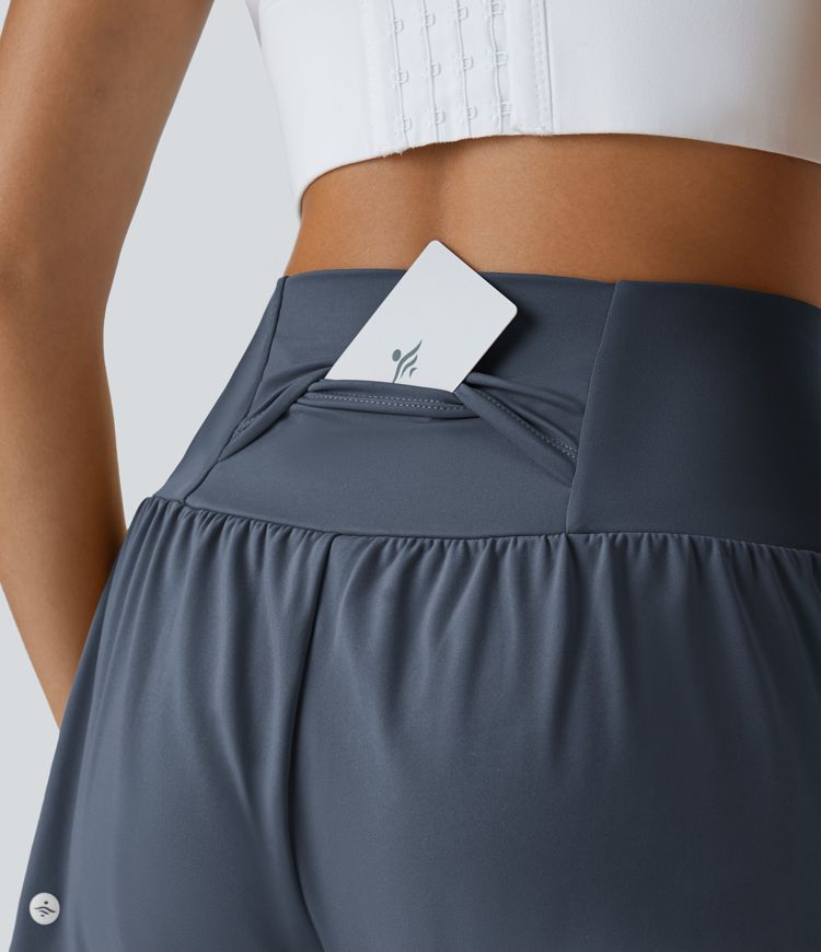 SoftlyZero™ Airy Super High Waisted Cool Touch Yoga Shorts with Pockets