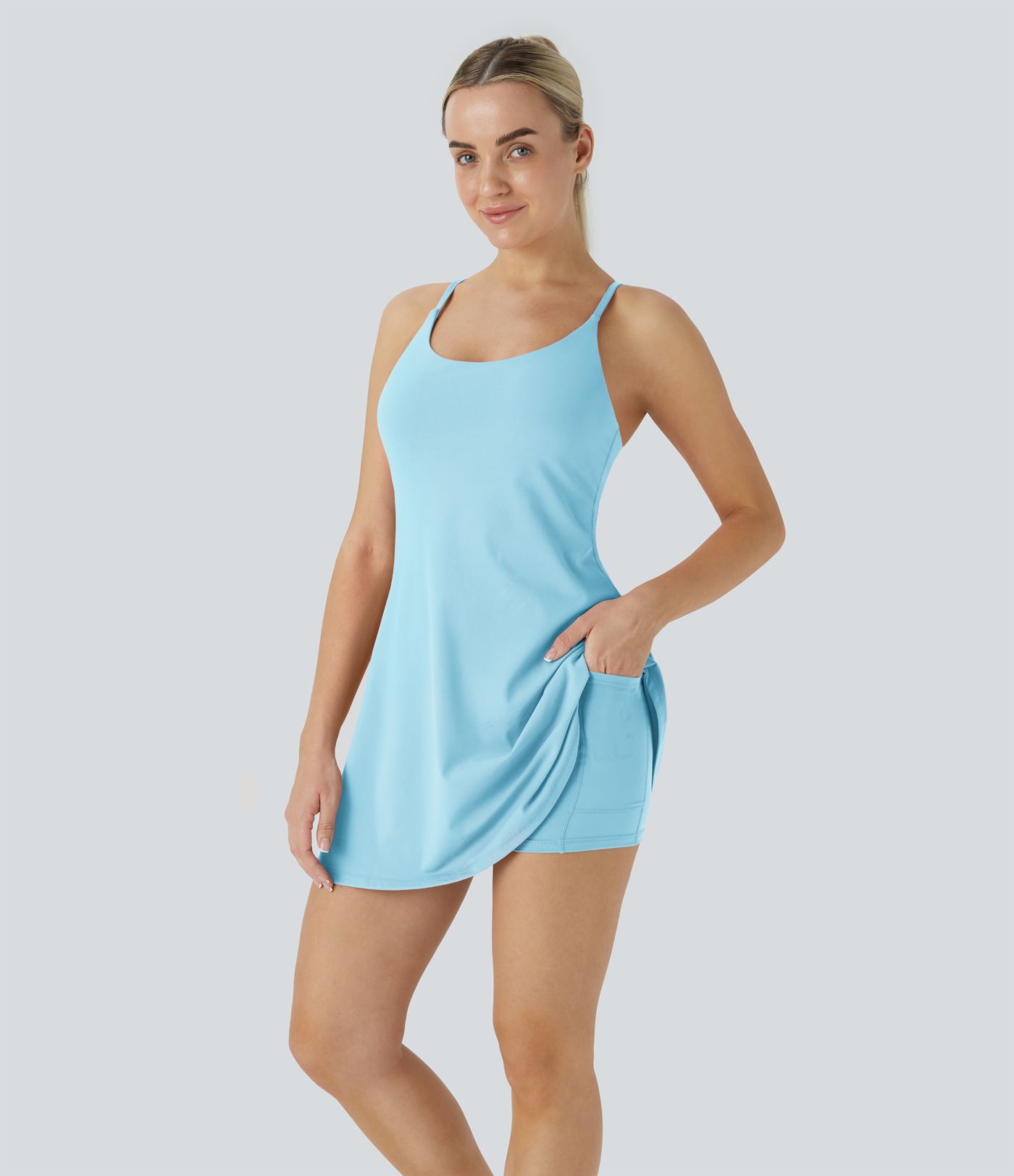 SoftlyZero™ Plush Backless Active Dress
