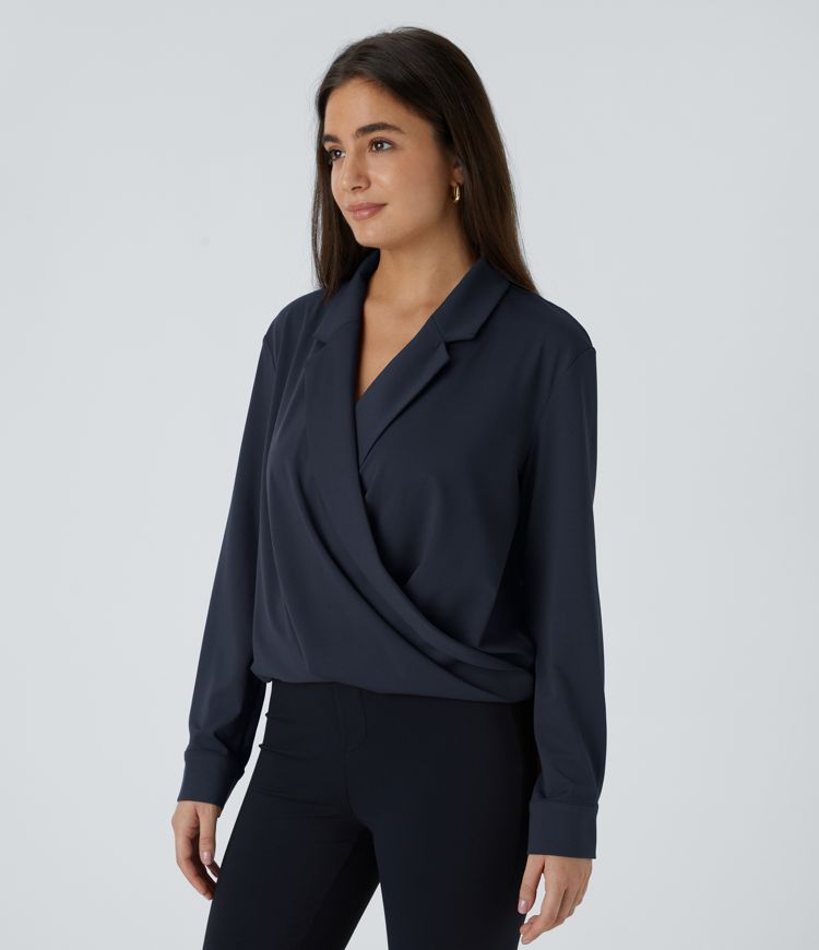 Crossover Long Sleeve Work Shirt