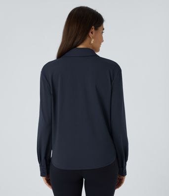 Crossover Long Sleeve Work Shirt