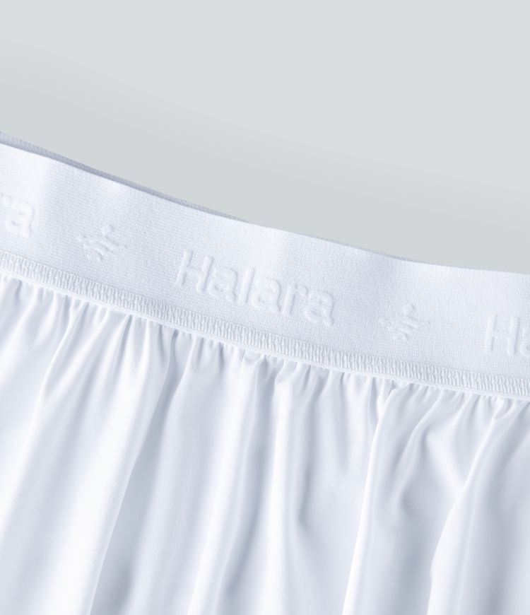 Breezeful™ High Waisted Perforated 2-in-1 Side Pocket Flare Mini Quick Dry Yoga Skirt