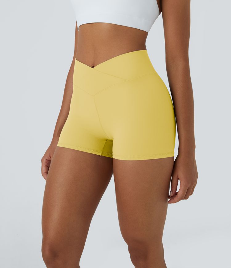 Softlyzero™ Short 7,5cm Biker Taille Haute Croisé Uni