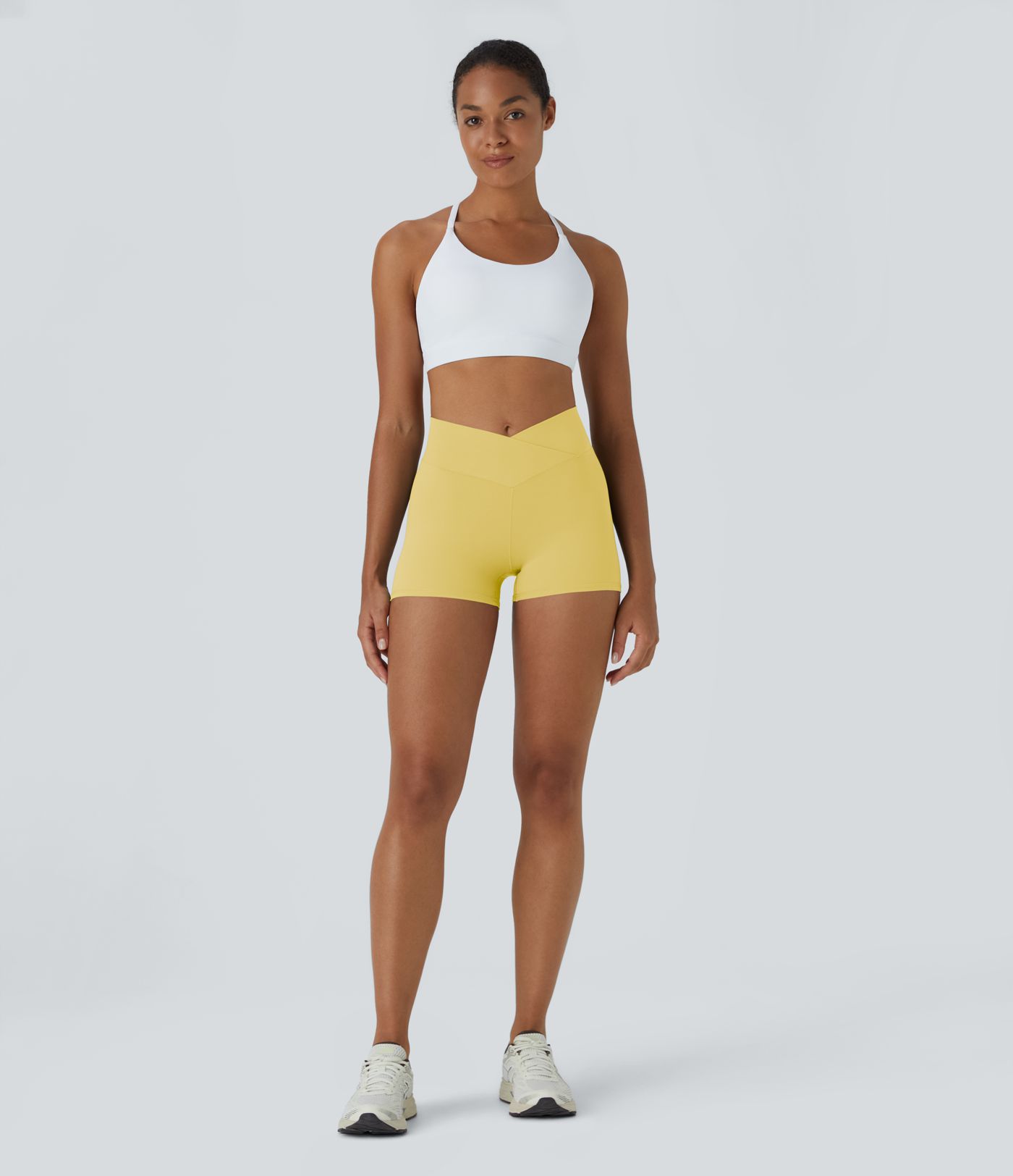 Softlyzero™ Short 7,5cm Biker Taille Haute Croisé Uni