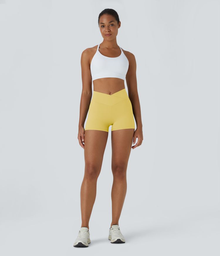 Softlyzero™ Short 7,5cm Biker Taille Haute Croisé Uni