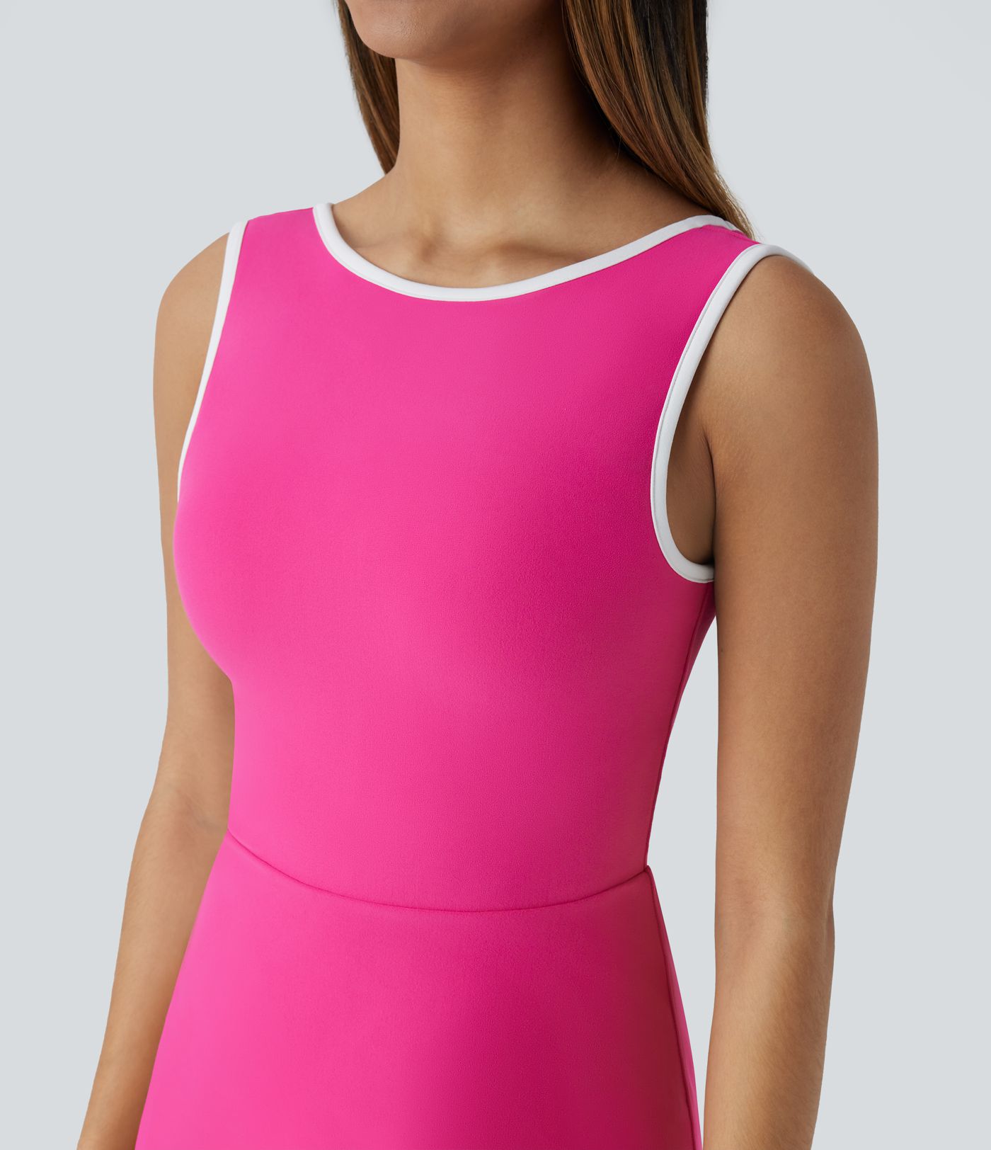 Vestido deportivo mini tenis bolsillo lateral 2 en 1 sin espalda