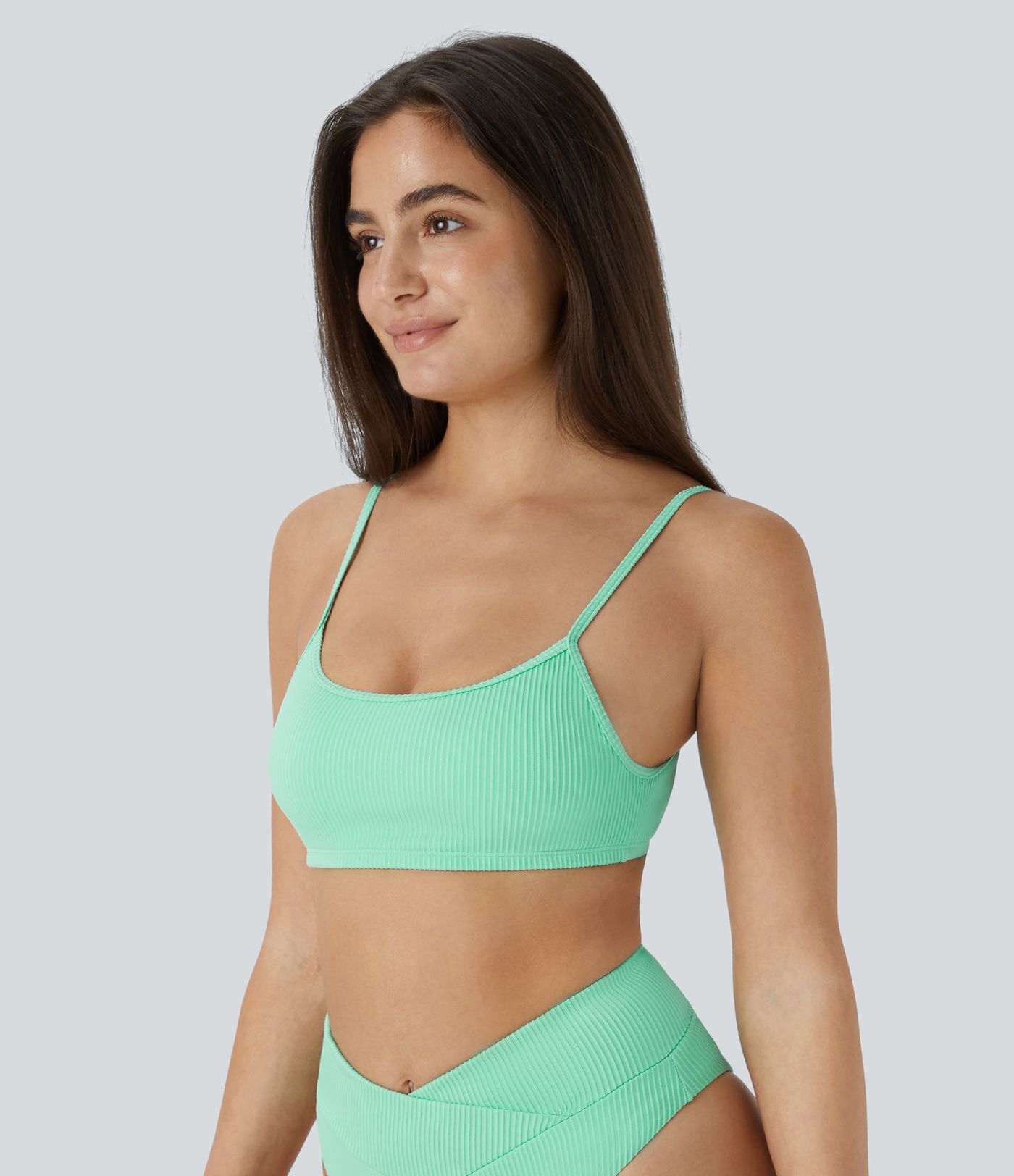 Ribbed Bikini Top Swimsuit