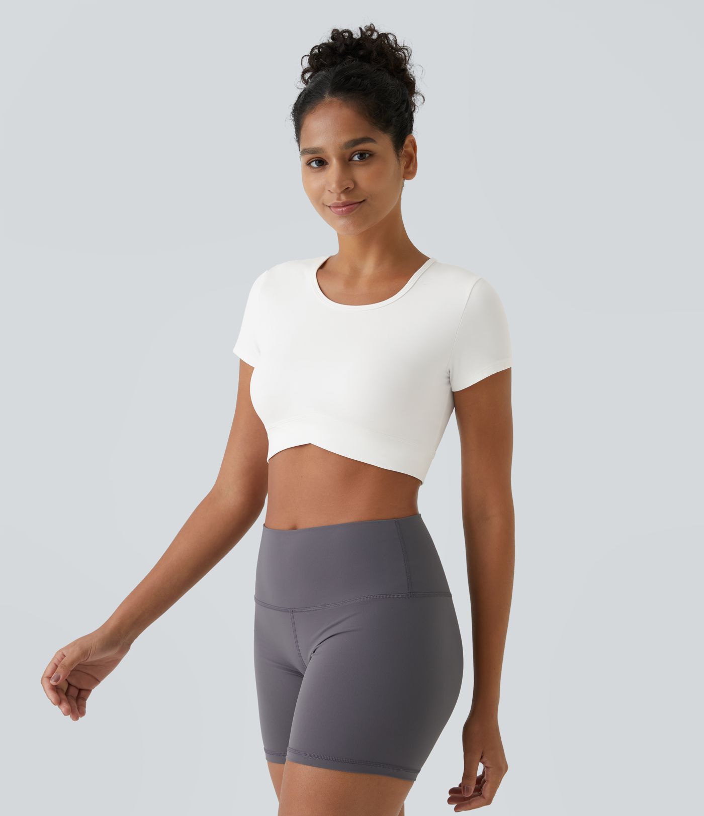 Softlyzero™ Plush Sports Top Ourlet Croisé  
