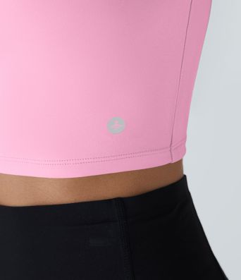 SoftlyZero™ Débardeur de yoga carré aérien sans dos avec bretelles croisées et toucher frais - UPF50+ Bonnets A-C