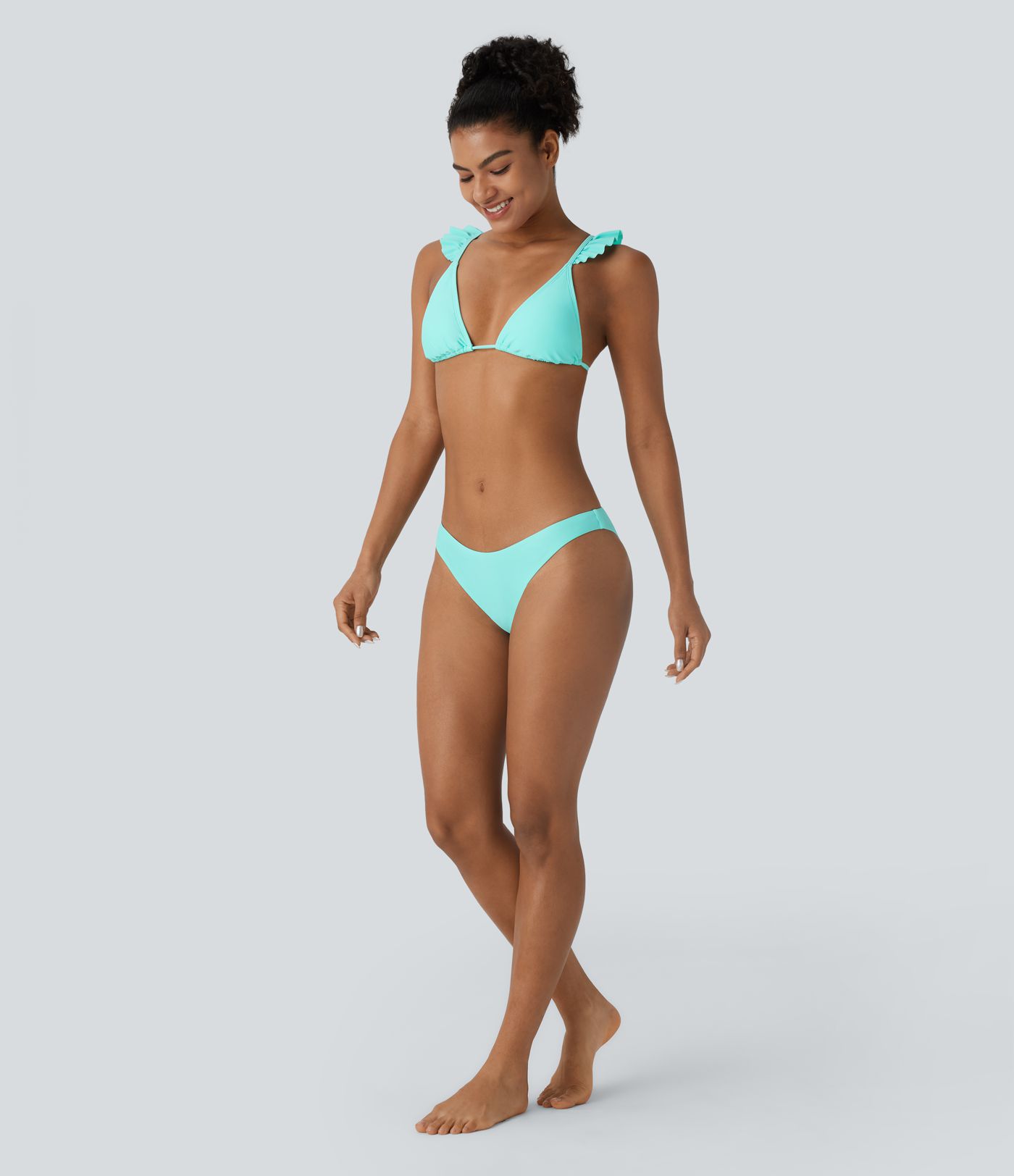 Low Rise Solid Bikini Bottom Swimsuit