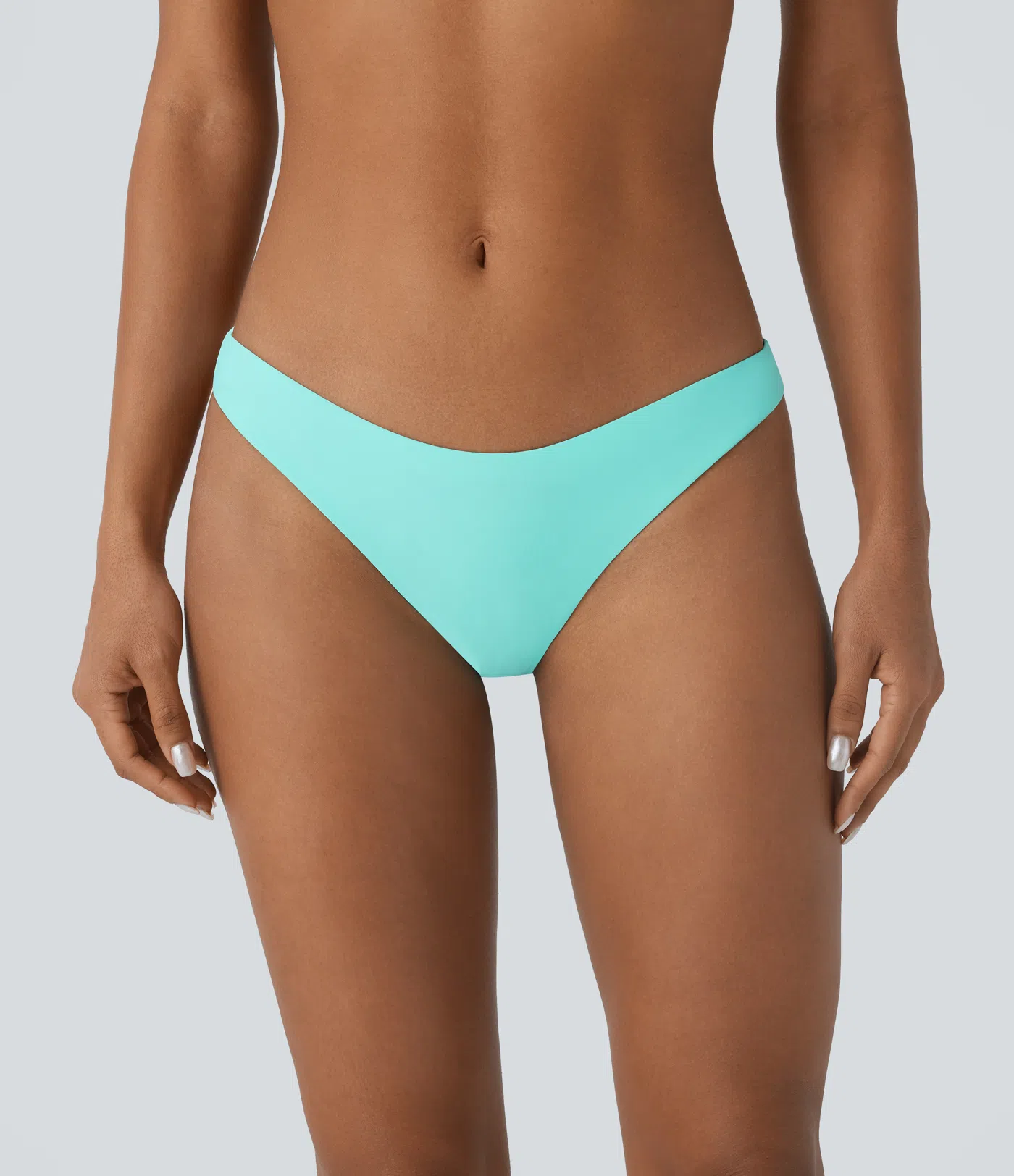 Low Rise Solid Bikini Bottom Swimsuit