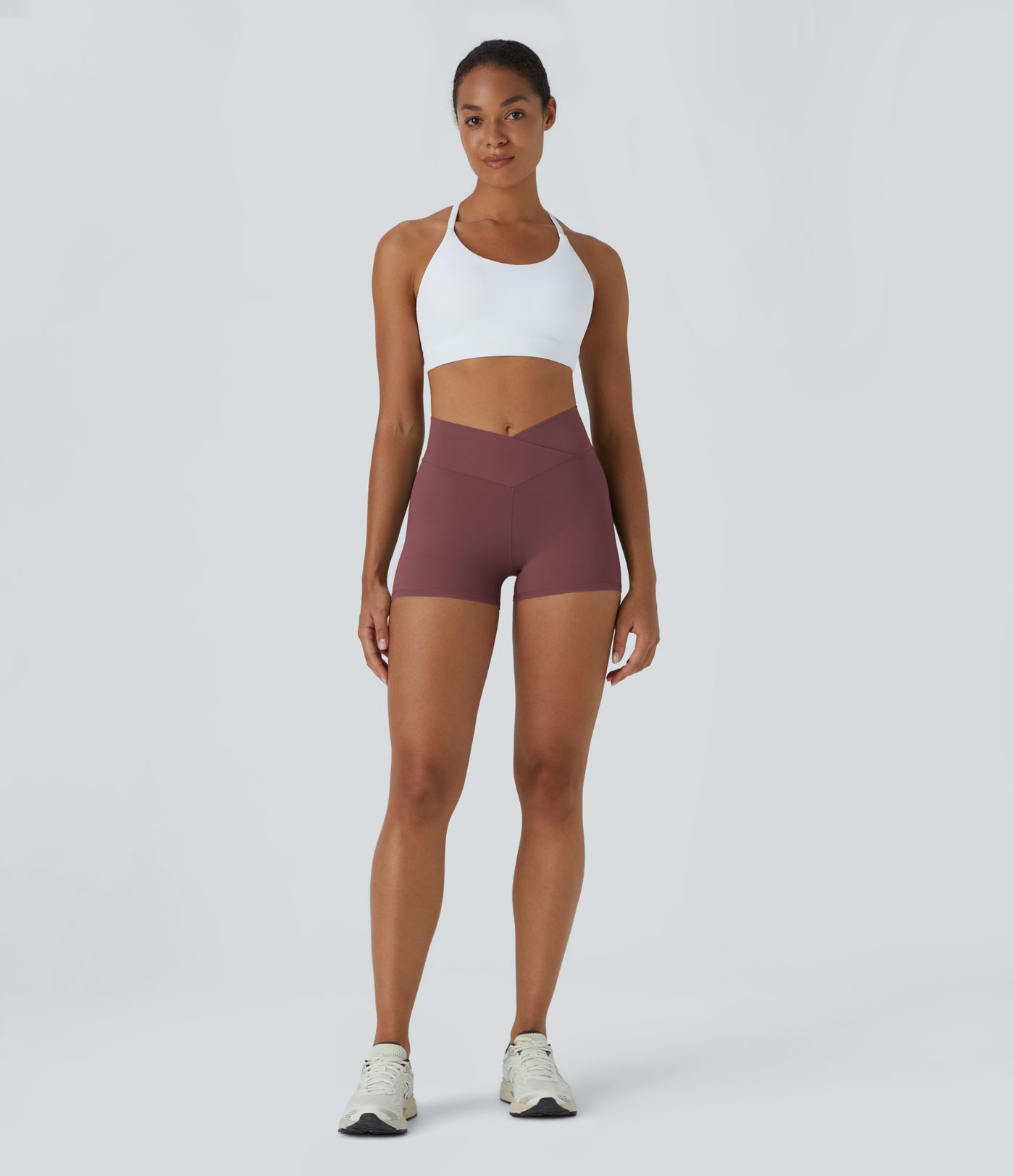 Softlyzero™ Short 7,5cm Biker Taille Haute Croisé Uni