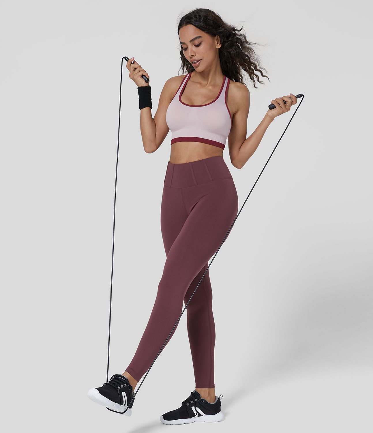 SpeedWave™ Leggings de entrenamiento 7/8 tiro alto cintura sándwich control barriga de secado rápido