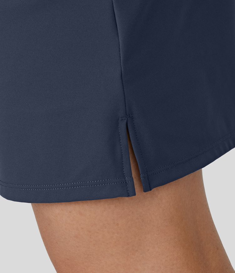 High Waisted Pocket 2-in-1 A Line Golf Skirt