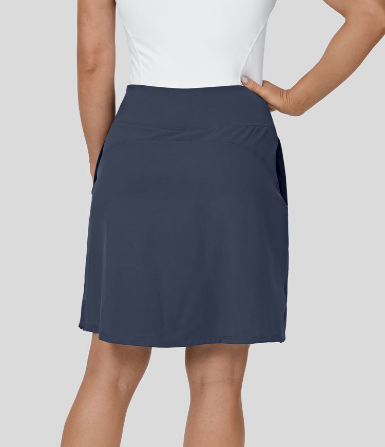 High Waisted Pocket 2-in-1 A Line Golf Skirt