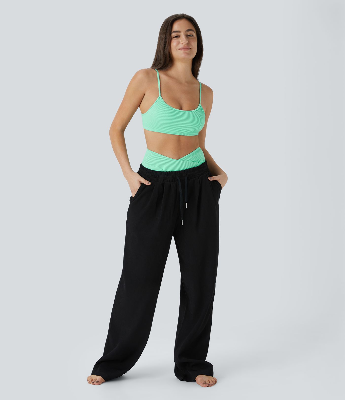 Ribbed Bikini Top Swimsuit