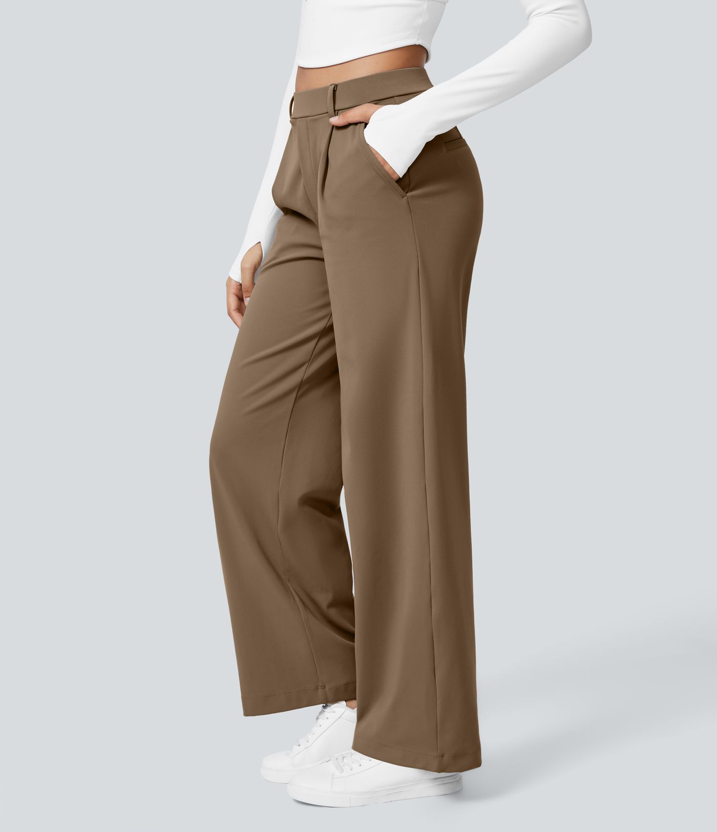 Halara Flex™ DayStretch High Waisted Pocket Straight Leg Work Pants