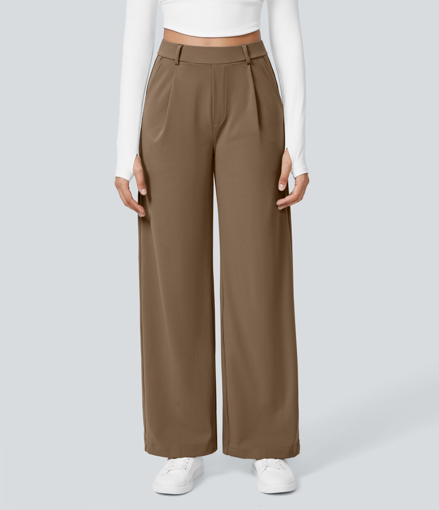 Halara Flex™ DayStretch High Waisted Pocket Straight Leg Work Pants