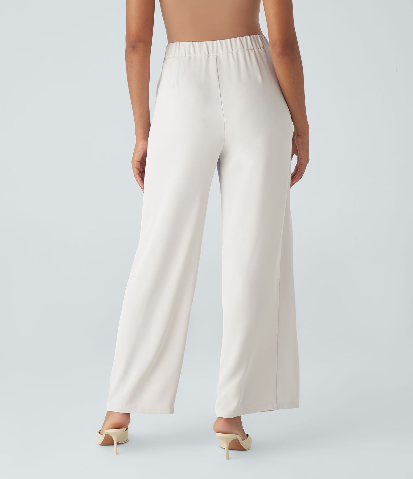 Halara Flex™ High Waisted Tie Side Wide Leg Work Pants