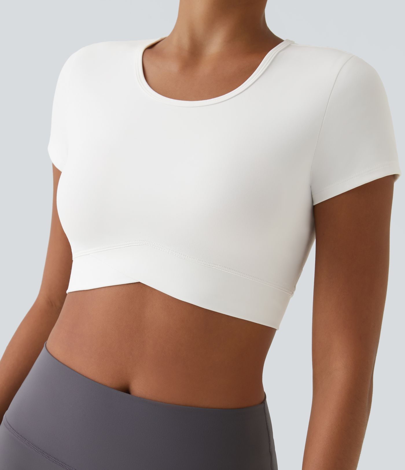Softlyzero™ Plush Sports Top Ourlet Croisé  