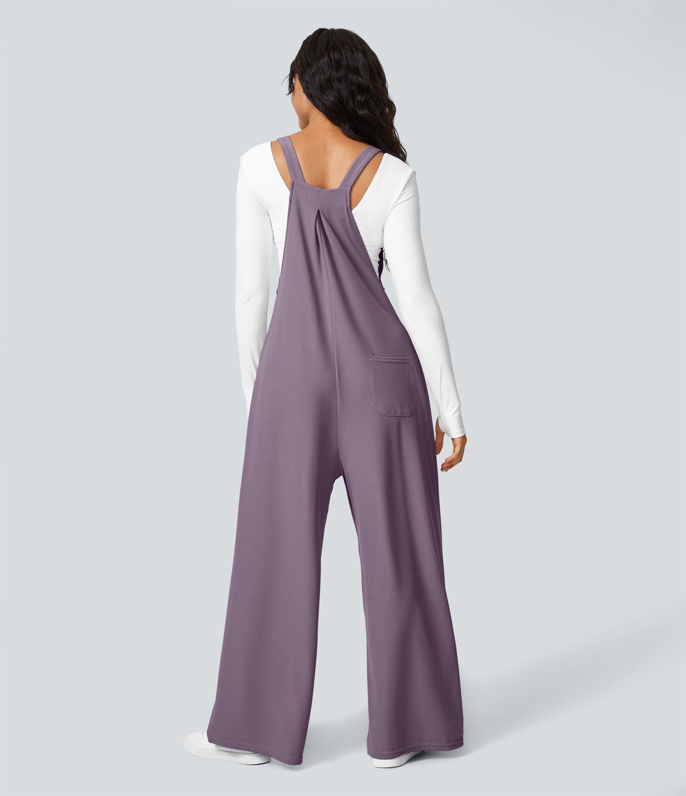 Pockets Waffle Casual Overalls