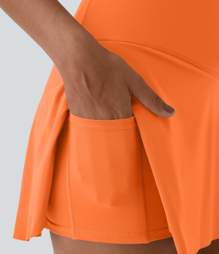 Everyday Softlyzero™ Airy Crossover 2-in-1-Mini-Tennisrock mit Seitentaschen-Lucid