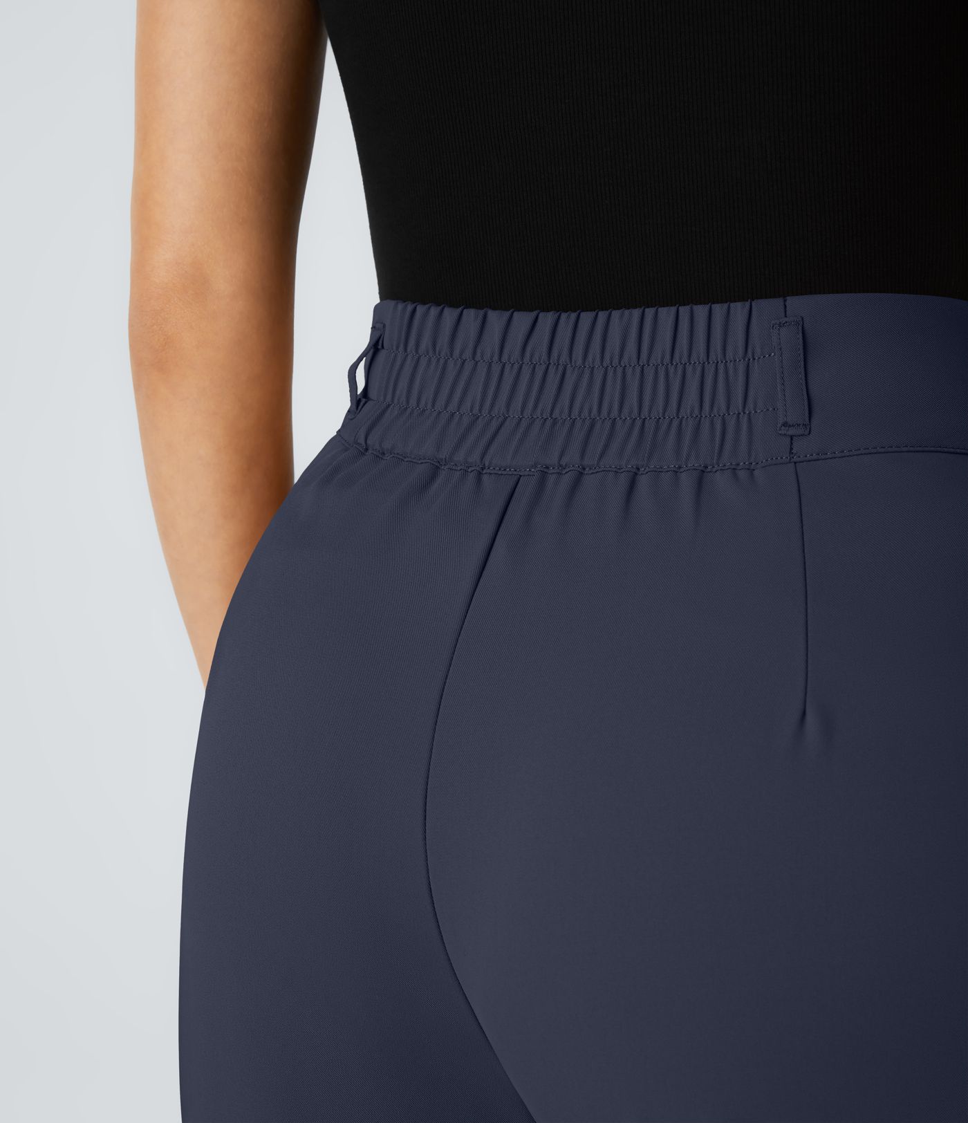 Halara Flex™ High Waisted Zipper Pocket Shirred Straight Leg Work Trousers