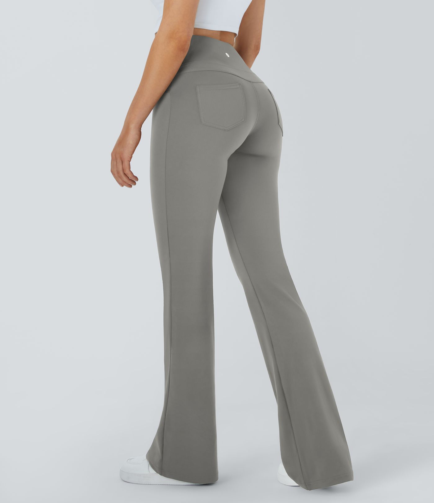 Korkeavyötäröiset Taskuilla Varustetut Levenevät Jooga-Legginsit