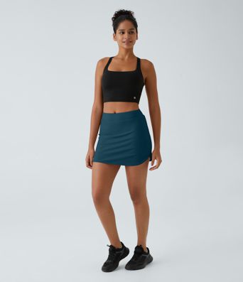 Everyday High Waisted Side Pocket 2-in-1 Micro Mini Golf Skirt-Clarity