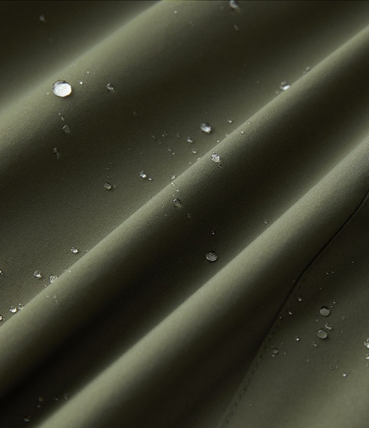 Veste longue de randonnée en polaire avec capuche amovible et col montant