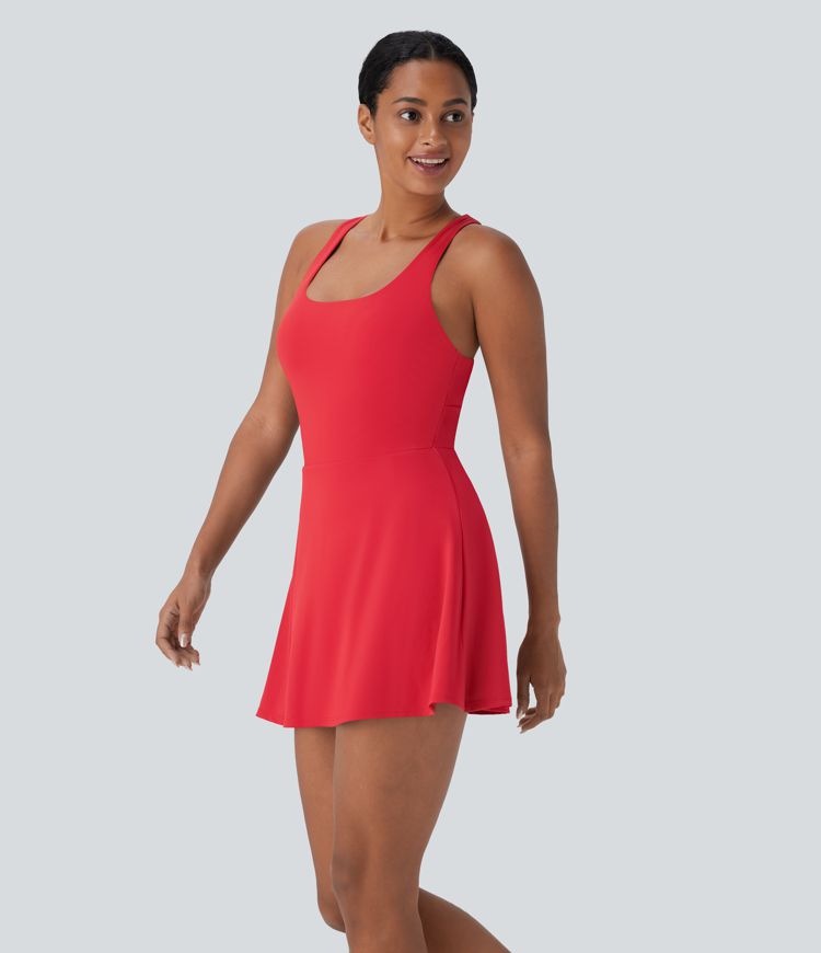 SoftlyZero™ QuickDry 2-in-1 Pocket Mini Slip Pickleball Active Dress