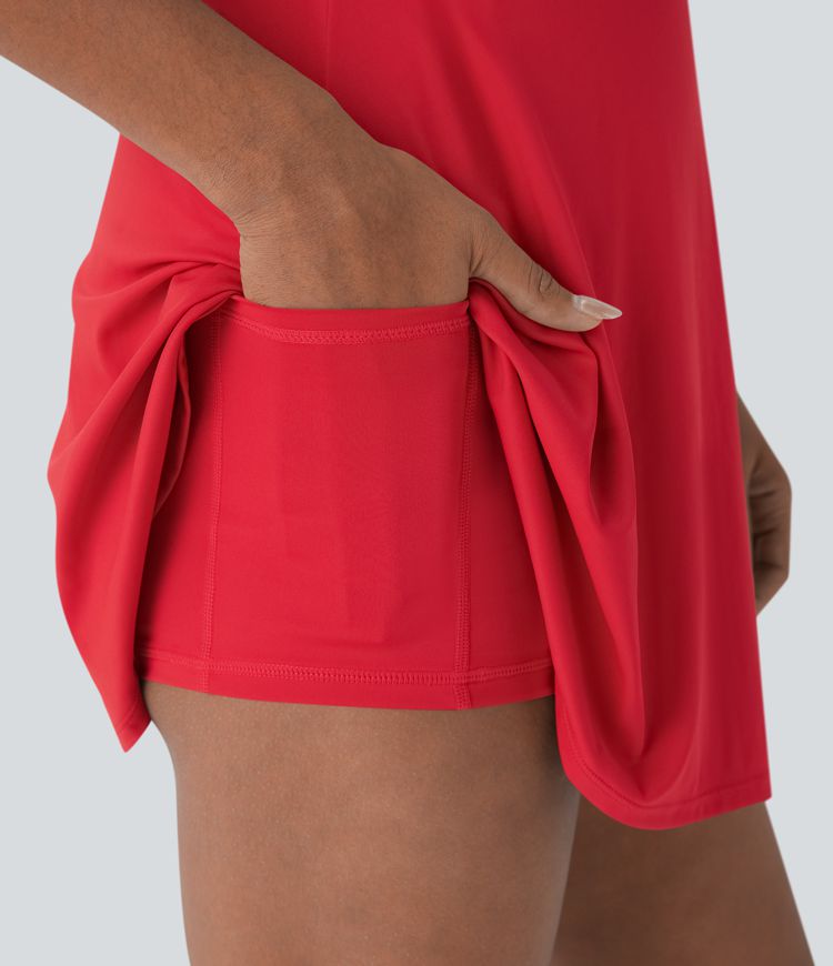 SoftlyZero™ QuickDry 2-in-1 Pocket Mini Slip Pickleball Active Dress