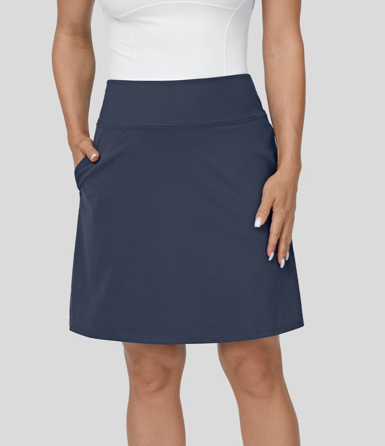 High Waisted Pocket 2-in-1 A Line Golf Skirt