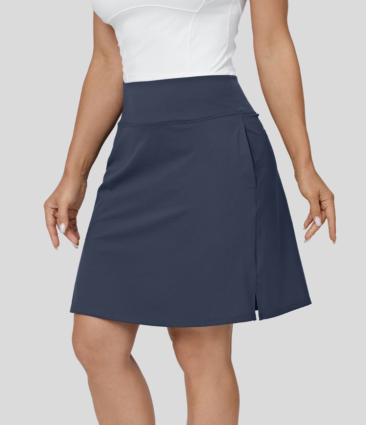 High Waisted Pocket 2-in-1 A Line Golf Skirt