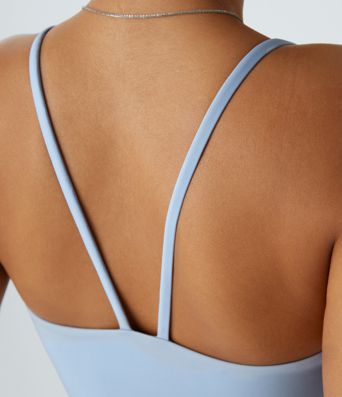 Breezeful™ Combishort Dos Nu Poche Zippée Invisible Sur le Côté Jambe Large Séchage Rapide