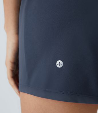 SoftlyZero™ Airy Super High Waisted 2-in-1  Cool Touch Yoga Shorts 5'' with Pockets-Longer Length