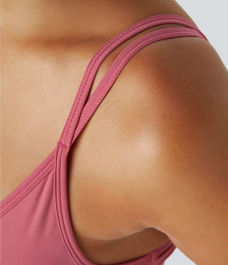 Brasier deportivo SoftlyZero™ Airy para yoga de sujeción baja con malla en contraste y tacto fresco UPF50+ en copas A-C