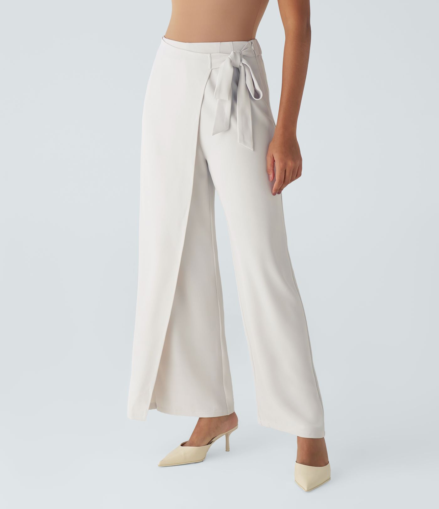 Halara Flex™ High Waisted Tie Side Wide Leg Work Pants