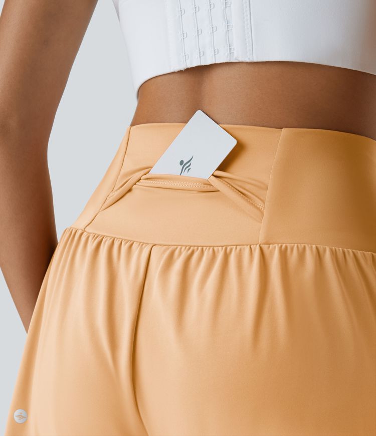SoftlyZero™ Airy Super High Waisted Cool Touch Yoga Shorts with Pockets