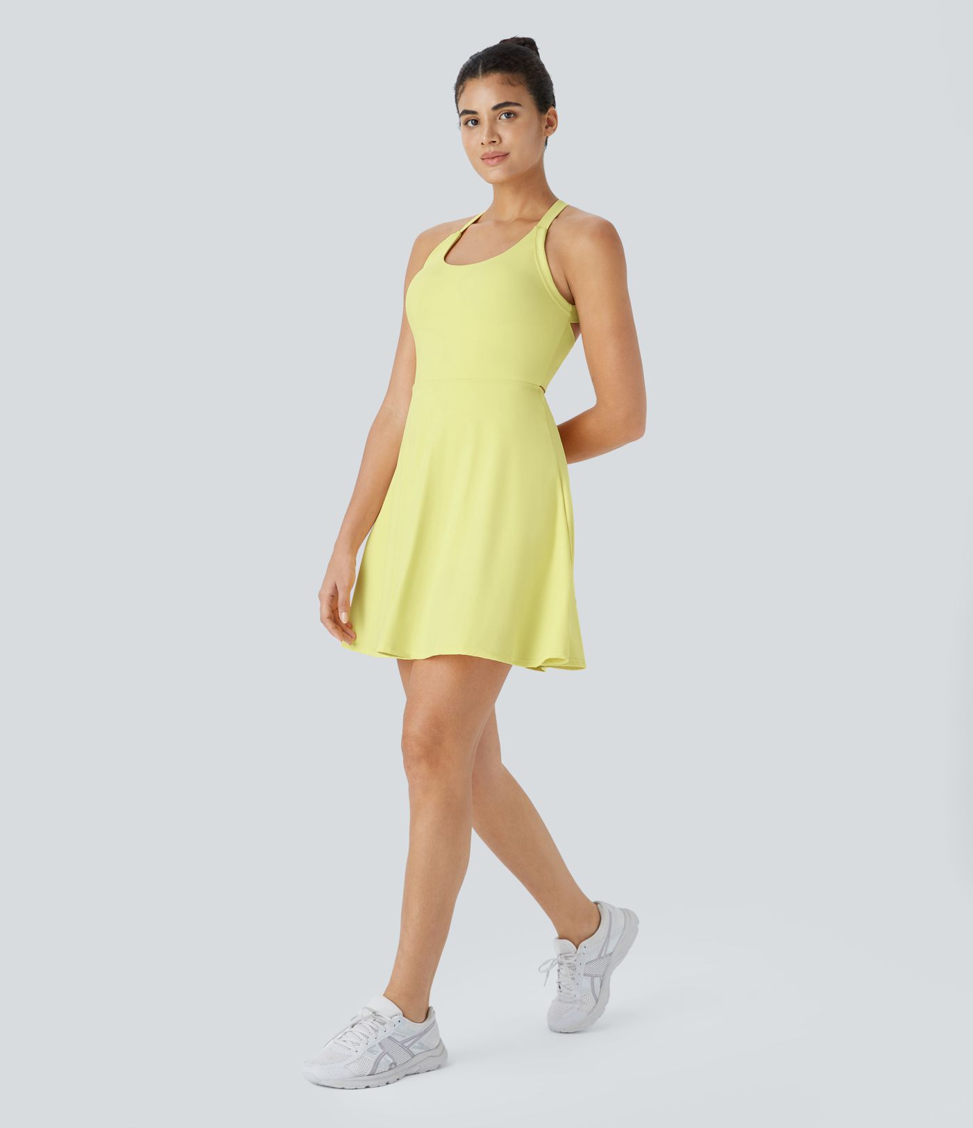 Flare Mini Dance Active Dress-Longer Length