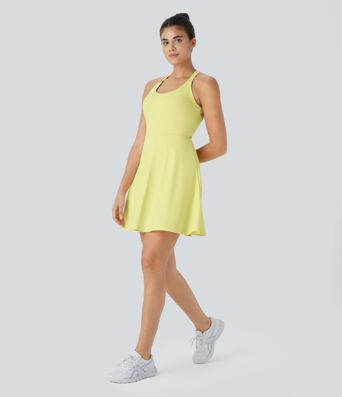 Flare Mini Dance Active Dress-Longer Length