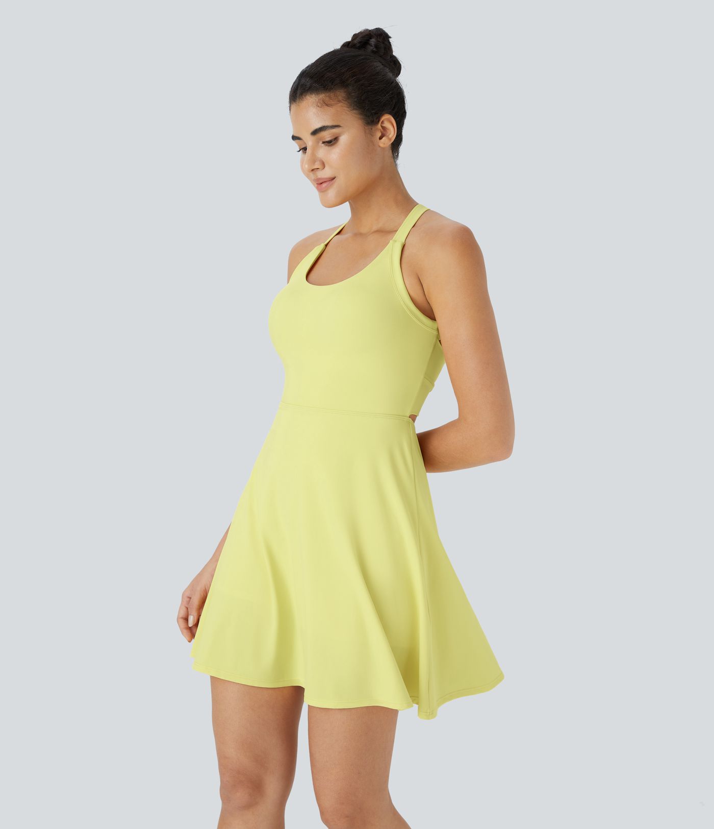 Flare Mini Dance Active Dress-Longer Length