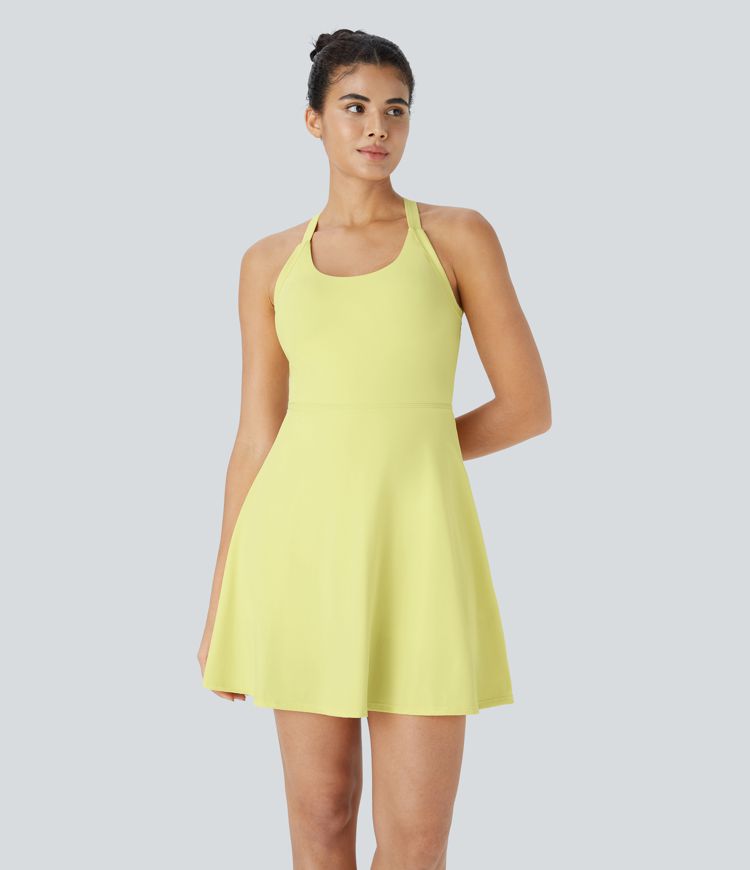 Flare Mini Dance Active Dress-Longer Length
