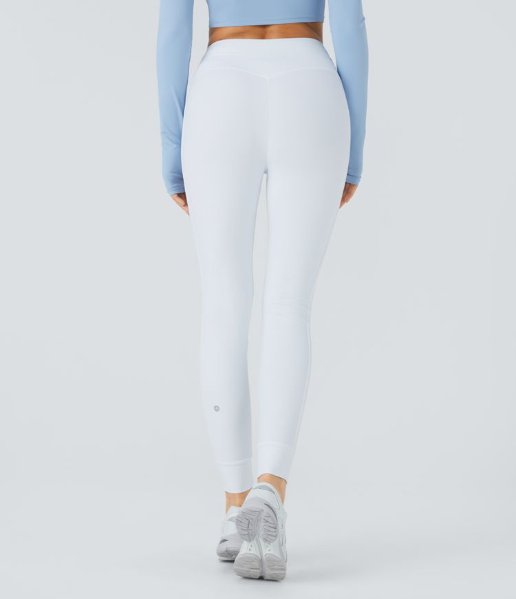 Joggers Softlyzero™ Plush liso largo completo bolsillo lateral cordón tiro alto